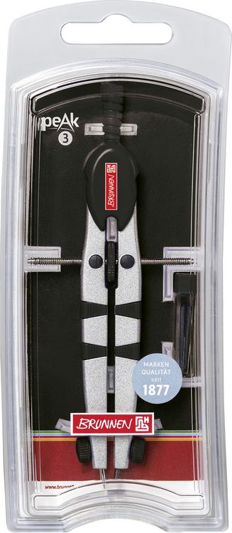Produktbild: Brunnen Schnellverstellzirkel Peak 3 | &Oslash; 310 mm, schwarz