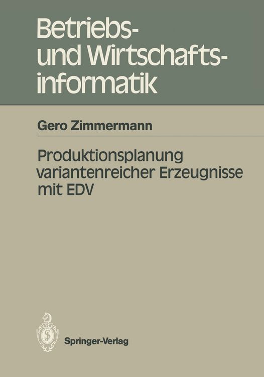 Produktbild: Produktionsplanung variantenreicher Erzeugnisse mit EDV