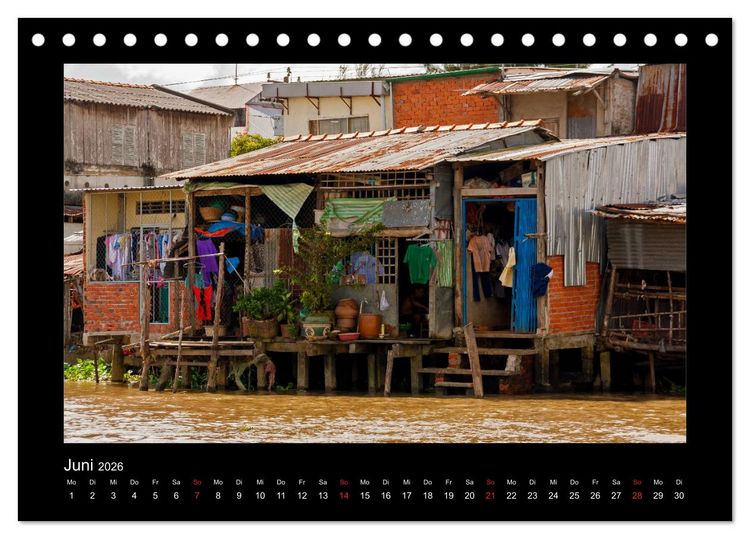 Produktbild: Unterwegs in Vietnam (Tischkalender 2026 DIN A5 quer), CALVENDO Monatskalender