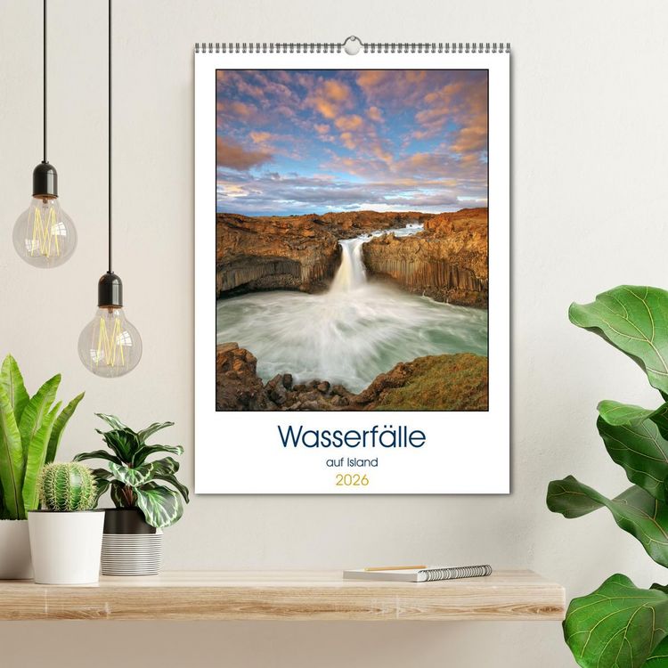 Produktbild: Wasserf&auml;lle auf Island (Wandkalender 2026 DIN A2 hoch), CALVENDO Monatskalender