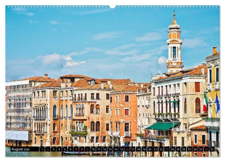 Produktbild: Besuch in Venedig (hochwertiger Premium Wandkalender 2026 DIN A2 quer), Kunstdruck in Hochglanz
