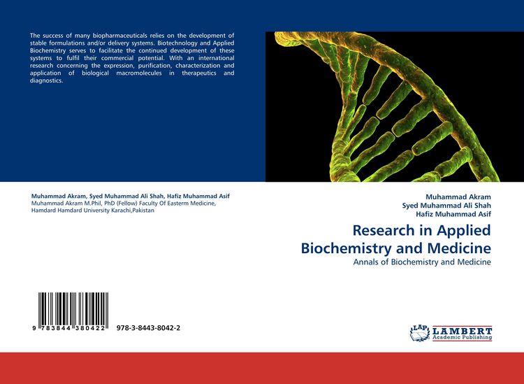 Produktbild: Research in Applied Biochemistry and Medicine