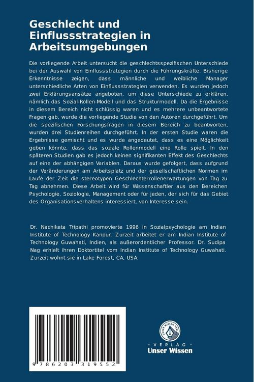 Produktbild: Geschlecht und Einflussstrategien in Arbeitsumgebungen