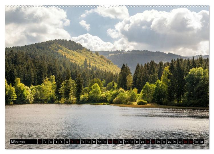 Produktbild: Fl&uuml;sse und Seen im Harz (hochwertiger Premium Wandkalender 2026 DIN A2 quer), Kunstdruck in Hochglanz