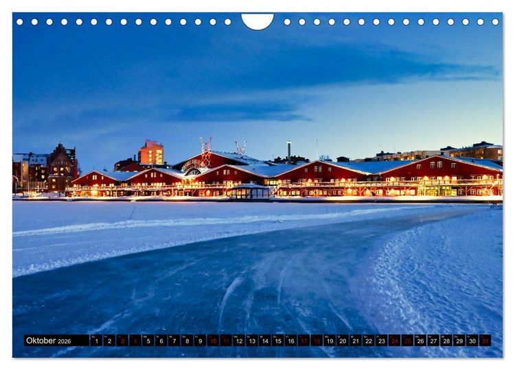 Produktbild: Lulea - Wintertraum in Schwedisch Lappland (Wandkalender 2026 DIN A4 quer), CALVENDO Monatskalender