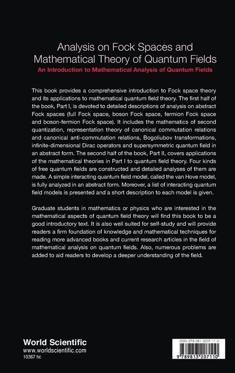 Produktbild: ANALYSIS ON FOCK SPACES AND MATHEMATICAL THEORY OF QUANTUM