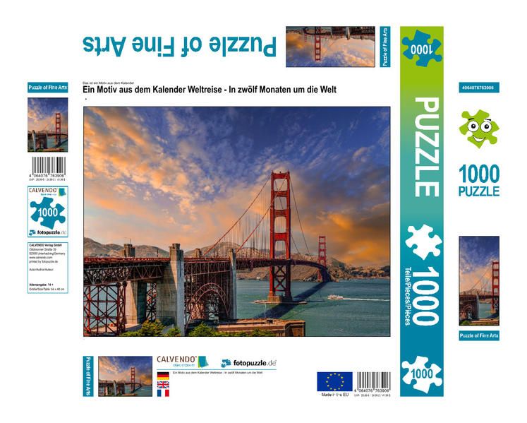 Produktbild: CALVENDO Puzzle Ein Motiv aus dem Kalender Weltreise - In zw&ouml;lf Monaten um die Welt | 1000 Teile Lege-Gr&ouml;&szlig;e 64x48cm Foto-Puzzle f&uuml;r gl&uuml;ckliche Stunden