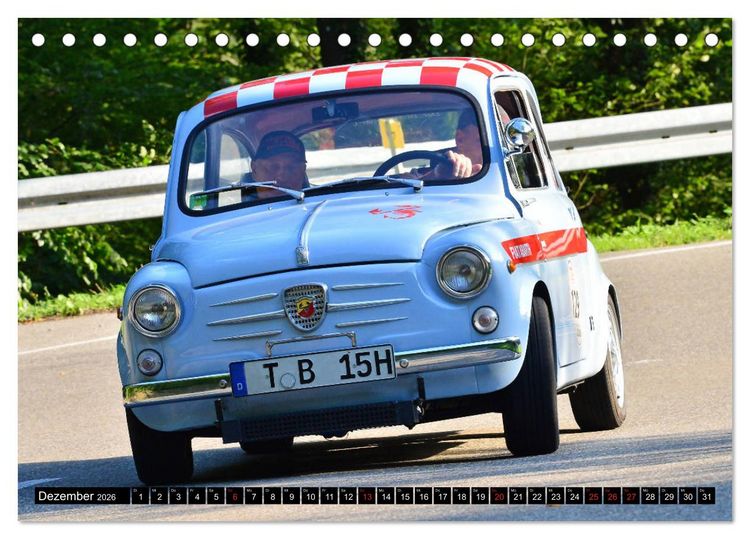 Produktbild: Italienische Oldtimer am Berg (Tischkalender 2026 DIN A5 quer), CALVENDO Monatskalender