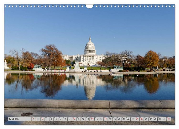 Produktbild: Washington D.C. (Wandkalender 2026 DIN A3 quer), CALVENDO Monatskalender