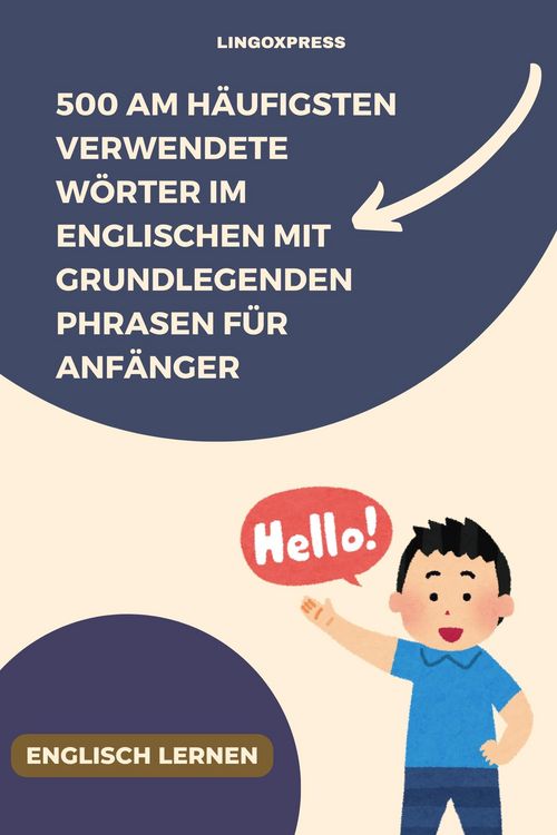 Produktbild: 500 Am h&auml;ufigsten verwendete W&ouml;rter im Englischen mit grundlegenden Phrasen f&uuml;r Anf&auml;nger