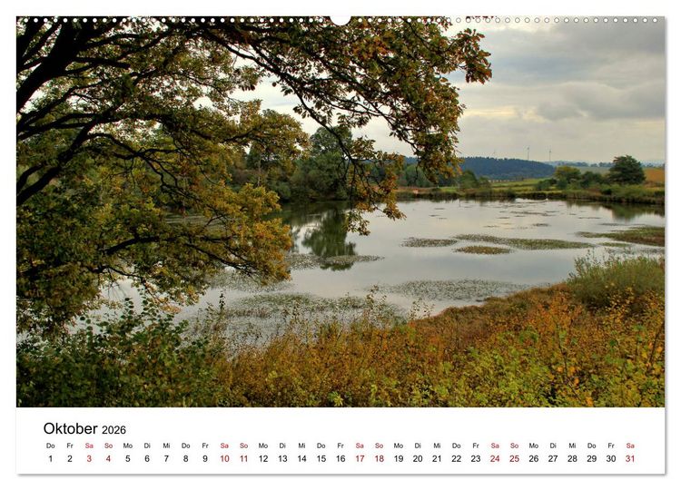 Produktbild: Sehenswertes in der Eifel - Die sch&ouml;nsten Maare (hochwertiger Premium Wandkalender 2026 DIN A2 quer), Kunstdruck in Hochglanz