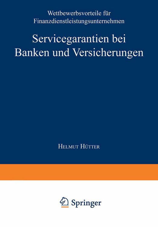 Produktbild: Servicegarantien bei Banken und Versicherungen