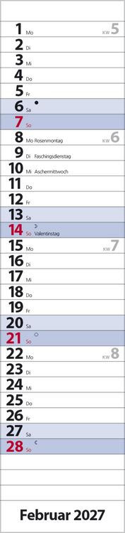 Produktbild: Streifenplaner Compact Blau 2027