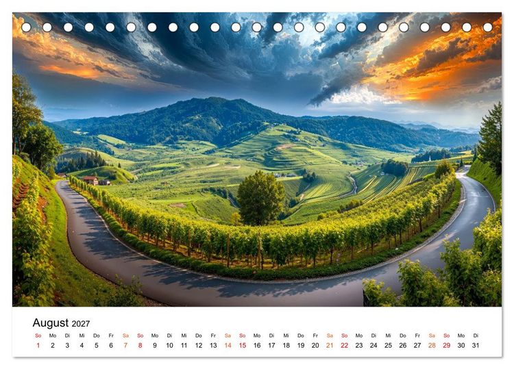 Produktbild: Deutschland - zwischen Bergen und Meeren (Tischkalender 2027 DIN A5 quer), CALVENDO Monatskalender