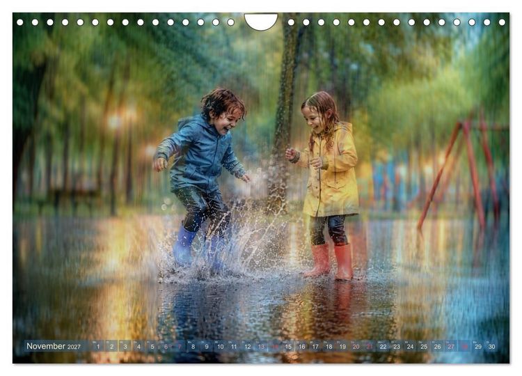 Produktbild: Pluviophil - Verr&uuml;ckt nach Regen (Wandkalender 2027 DIN A4 quer), CALVENDO Monatskalender