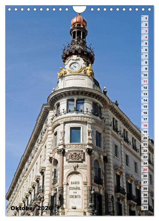 Produktbild: Madrid (Wandkalender 2026 DIN A4 hoch), CALVENDO Monatskalender
