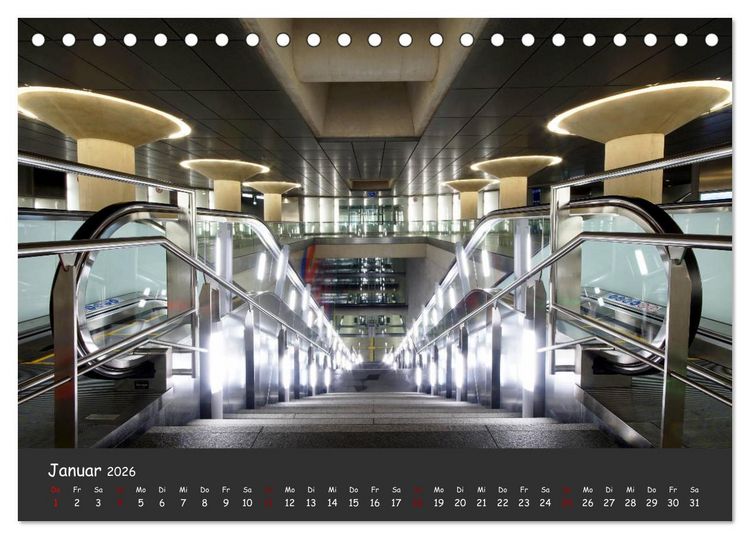 Produktbild: U-Bahn-Stationen des Westens (Tischkalender 2026 DIN A5 quer), CALVENDO Monatskalender
