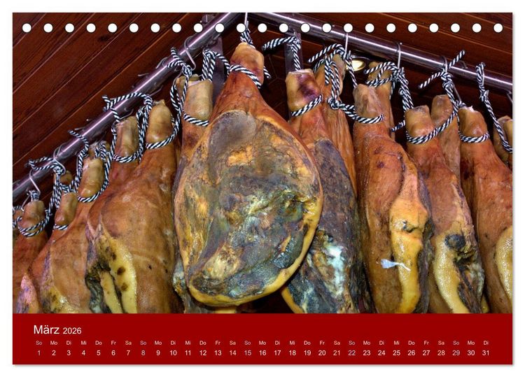 Produktbild: Schinken und Wurst (Tischkalender 2026 DIN A5 quer), CALVENDO Monatskalender