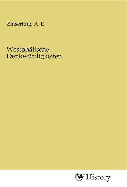 Produktbild: Westph&auml;lische Denkw&uuml;rdigkeiten