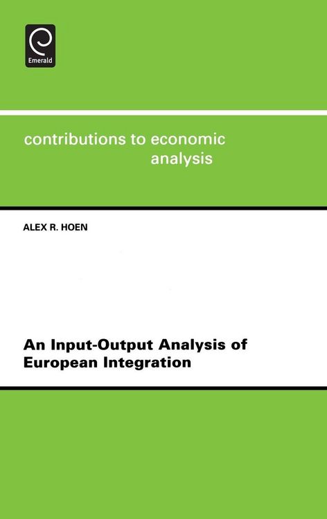 Produktbild: An Input-output Analysis of European Integration