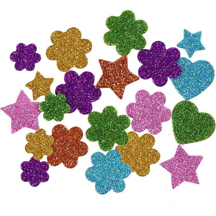 Produktbild: Creativ Company Moosgummifiguren, D 19+29 mm, 100 sortiert