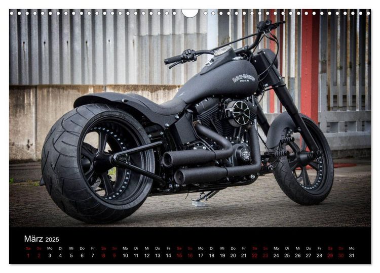 Produktbild: Exklusive Best of Fat Ass Custombike Edition, feinste Harleys mit fettem Hintern (Wandkalender 2025 DIN A3 quer), CALVENDO Monatskalender