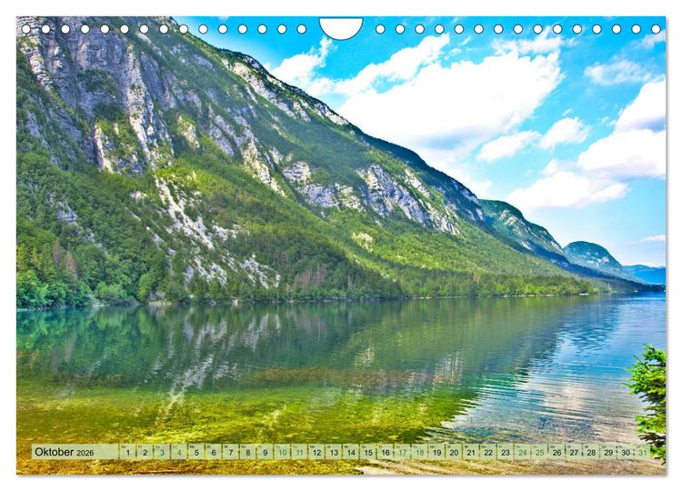 Produktbild: Slowenien - Impressionen eines Naturjuwels (Wandkalender 2026 DIN A4 quer), CALVENDO Monatskalender