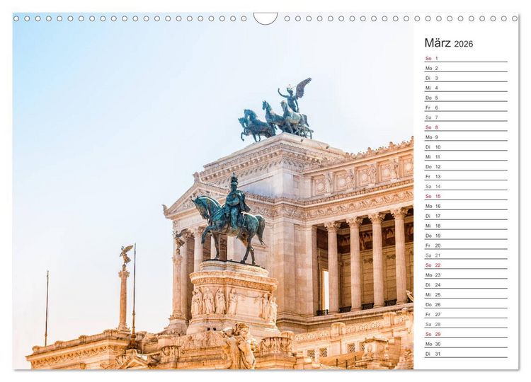 Produktbild: ROM - Ein Spaziergang durch die Geschichte (Wandkalender 2026 DIN A3 quer), CALVENDO Monatskalender