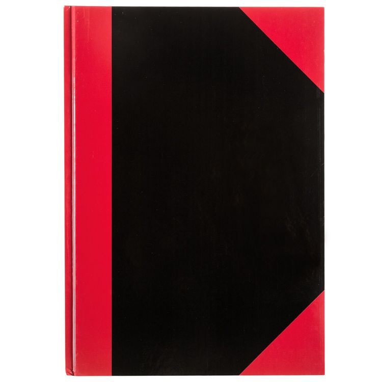 Produktbild: Idena Notizbuch Kladde kariert 96 Blatt 70g/m&sup2; schwarz/rot DIN A4