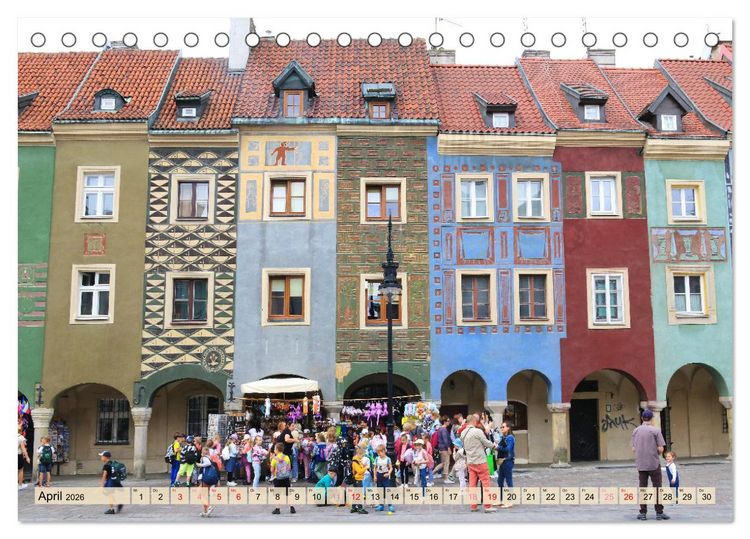 Produktbild: Posen - Traumhaftes Reiseziel in Polen (Tischkalender 2026 DIN A5 quer), CALVENDO Monatskalender