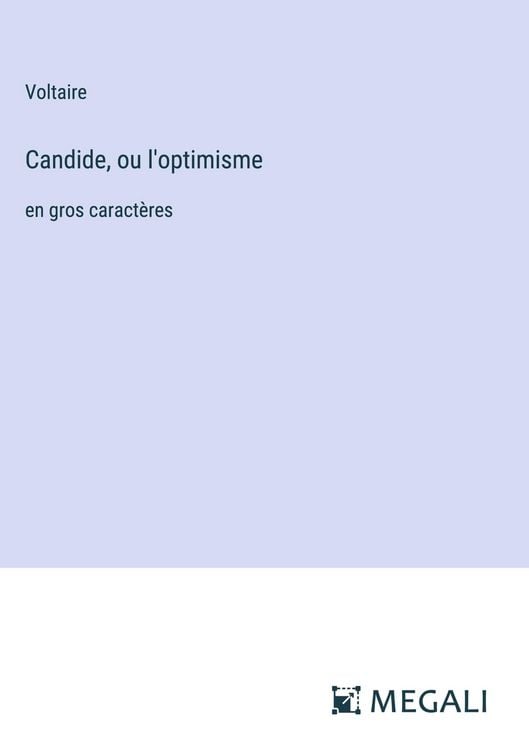 Produktbild: Candide, ou l'optimisme