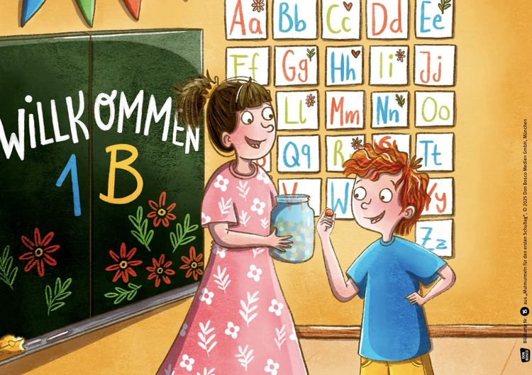 Produktbild: Mutmurmeln für den ersten Schultag. Kamishibai Bildkartenset