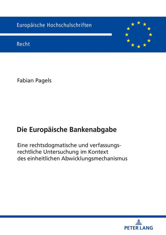 Produktbild: Die Europaeische Bankenabgabe