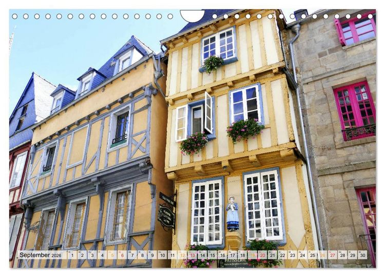 Produktbild: Normandie und Bretagne-faszinierend abwechslungsreich (Wandkalender 2026 DIN A4 quer), CALVENDO Monatskalender