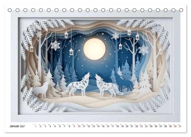 Produktbild: Wild West Dioramas (Tischkalender 2027 DIN A5 quer), CALVENDO Monatskalender
