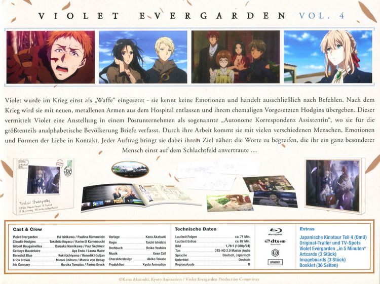 Produktbild: Violet Evergarden - St. 1 - Vol. 4 - Limited Special Edition