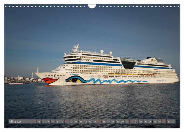 Produktbild: Kreuzfahrt Warnem&uuml;nde (Wandkalender 2026 DIN A3 quer), CALVENDO Monatskalender