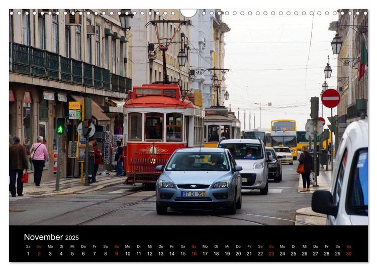 Produktbild: Mit der Tram durch Lissabon (Wandkalender 2025 DIN A3 quer), CALVENDO Monatskalender