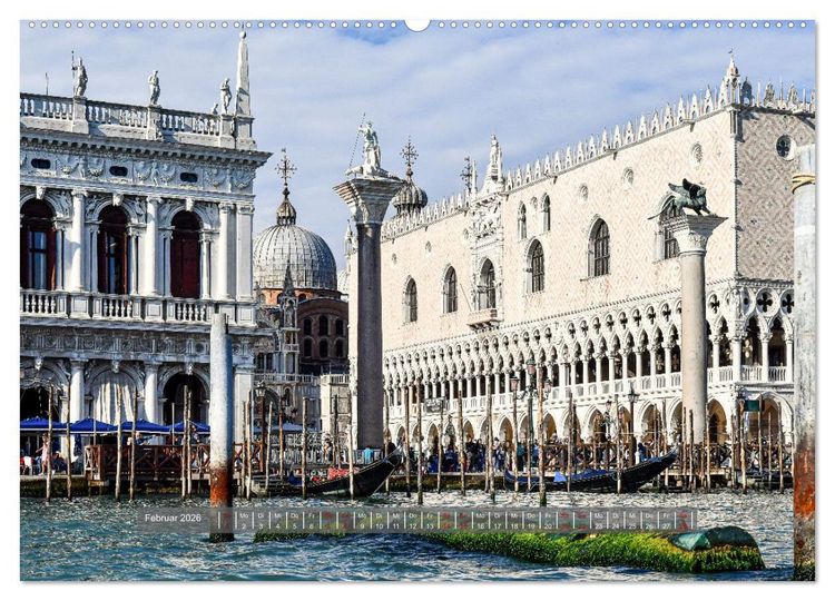 Produktbild: Sehnsuchtsort Venedig 2026 (Wandkalender 2026 DIN A2 quer), CALVENDO Monatskalender