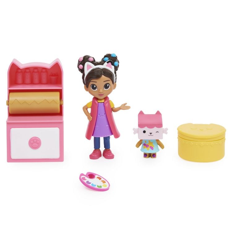 Produktbild: Gabby’s Dollhouse Cat-tivity Set, Art Studio - Bastel und Kunst Set mit Gabby und Baby Box