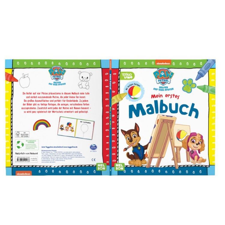 Produktbild: PAW Patrol Lernbuch: Mein erstes Malbuch