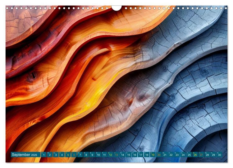 Produktbild: Faszination HOLZ - Strukturen (Wandkalender 2026 DIN A3 quer), CALVENDO Monatskalender