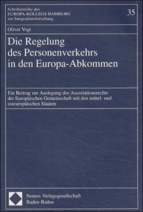 Produktbild: Die Regelung des Personenverkehrs in den Europa-Abkommen