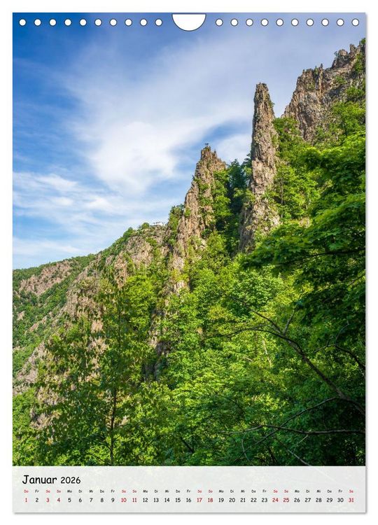 Produktbild: Das Bodetal - Der Grand Canyon des Ostens (Wandkalender 2026 DIN A4 hoch), CALVENDO Monatskalender