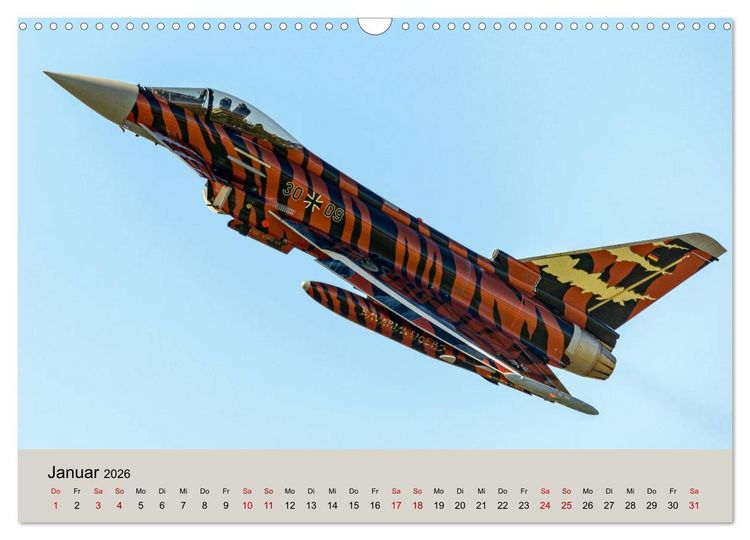 Produktbild: Kampfjet Eurofighter Typhoon (Wandkalender 2026 DIN A3 quer), CALVENDO Monatskalender