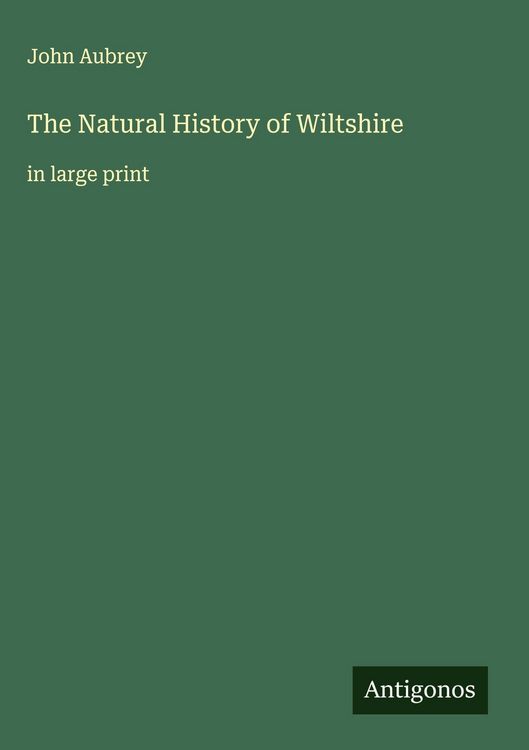 Produktbild: The Natural History of Wiltshire