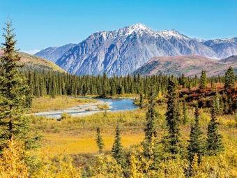 Produktbild: CALVENDO Puzzle Herbst in der Alaska Range | 1000 Teile Lege-Gr&ouml;&szlig;e 64x48cm Foto-Puzzle f&uuml;r gl&uuml;ckliche Stunden