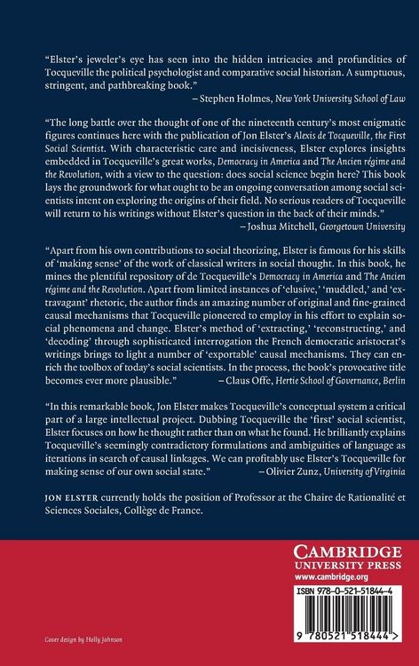 Produktbild: Alexis de Tocqueville, the First Social Scientist