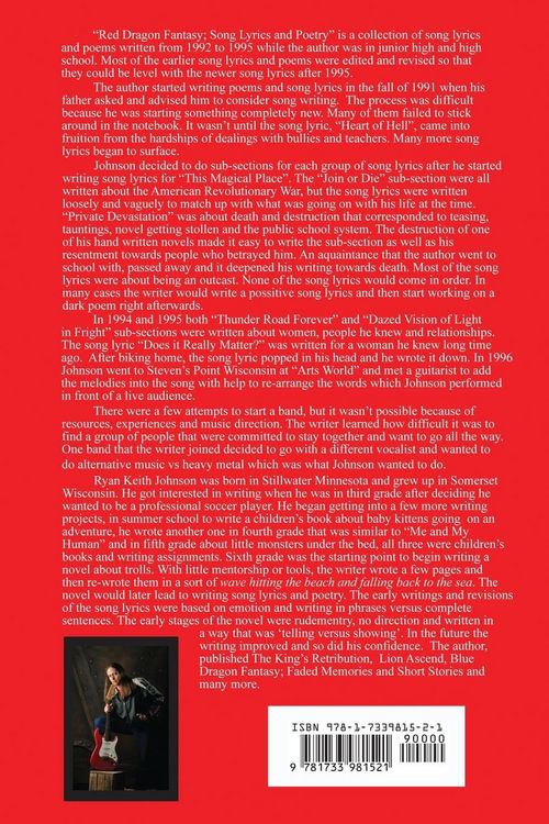 Produktbild: Red Dragon Fantasy; Song Lyrics and Poetry