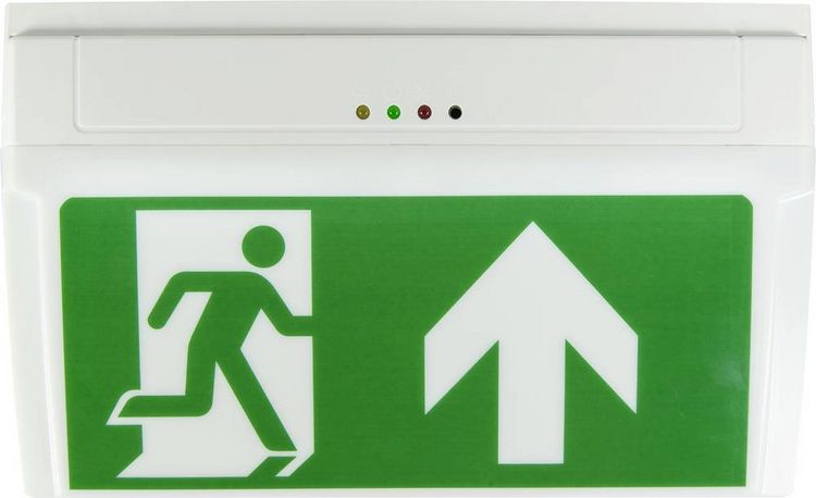 Produktbild: B-SAFETY BR530030 LED Fluchtweg-Notbeleuchtung Deckenaufbaumontage, Wandaufbaumontage Ausgang, Rettungsweg, rechts, links